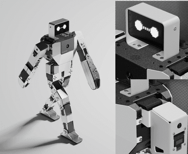 Zeroth Bot small humanoid robot with pixel-art face display